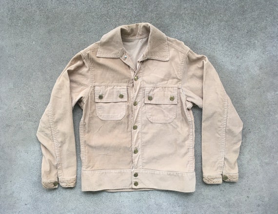 Vintage 1960s ROUND HOUSE Tan Corduroy 