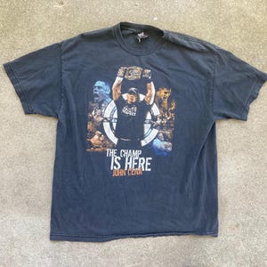 シャツ SOLD WWF Dwayne Douglas Johnson THE ROCK WWF WWE THE ROCK Dwayne Johnson Team Bring It T-SHIRT MENS