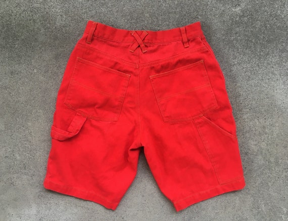 Vintage 1990s MICKEY Unlimited Red Denim High Wai… - image 4