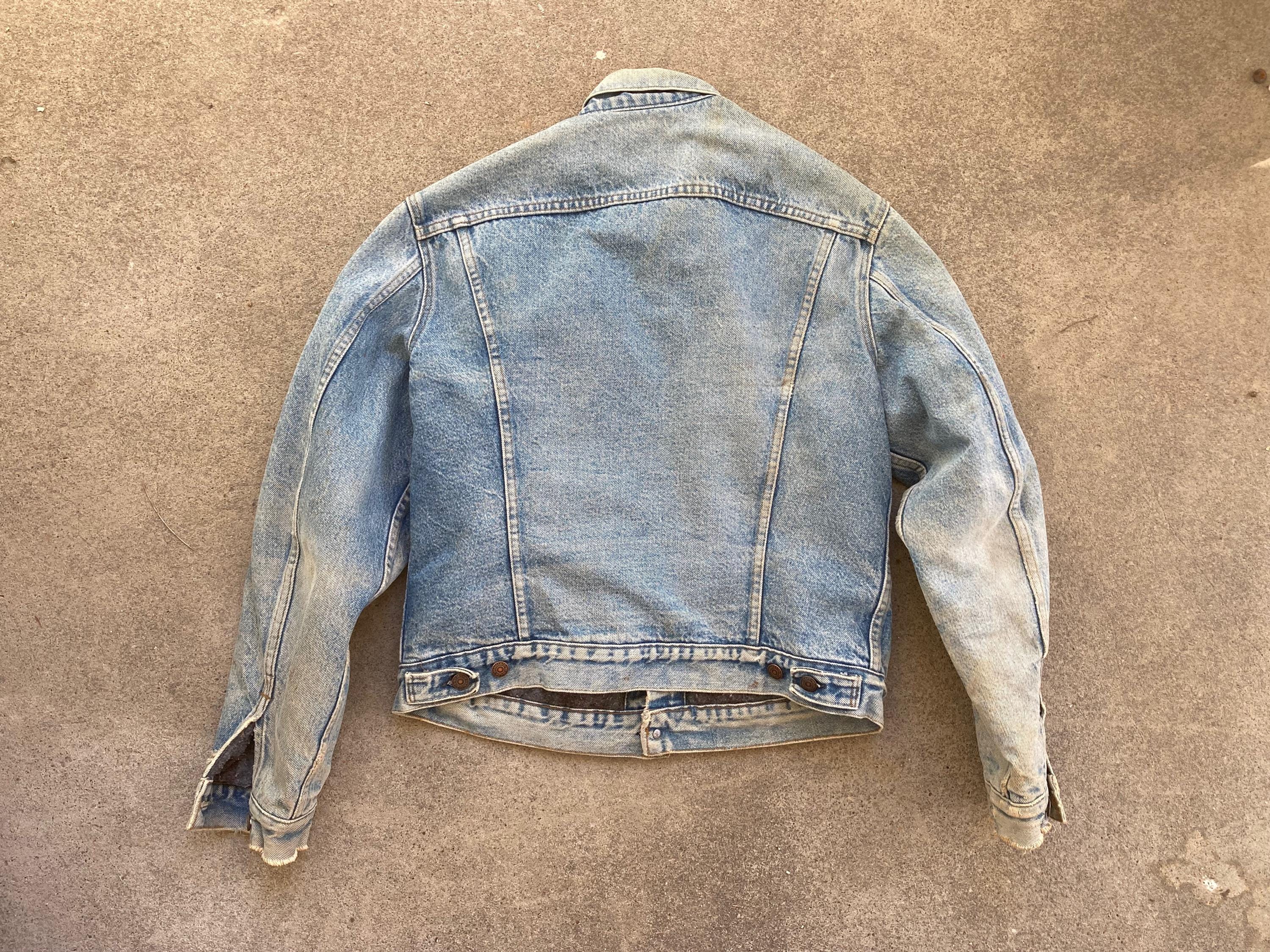 1980年代ヴィンテージ LEVIS フランネル裏地 スーパーダメージ加工