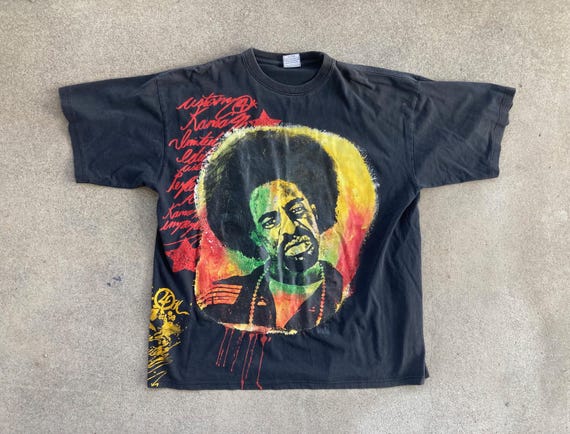 Vintage Kama MAC DRE Black Cotton T-SHIRT Size Extra Large Hand