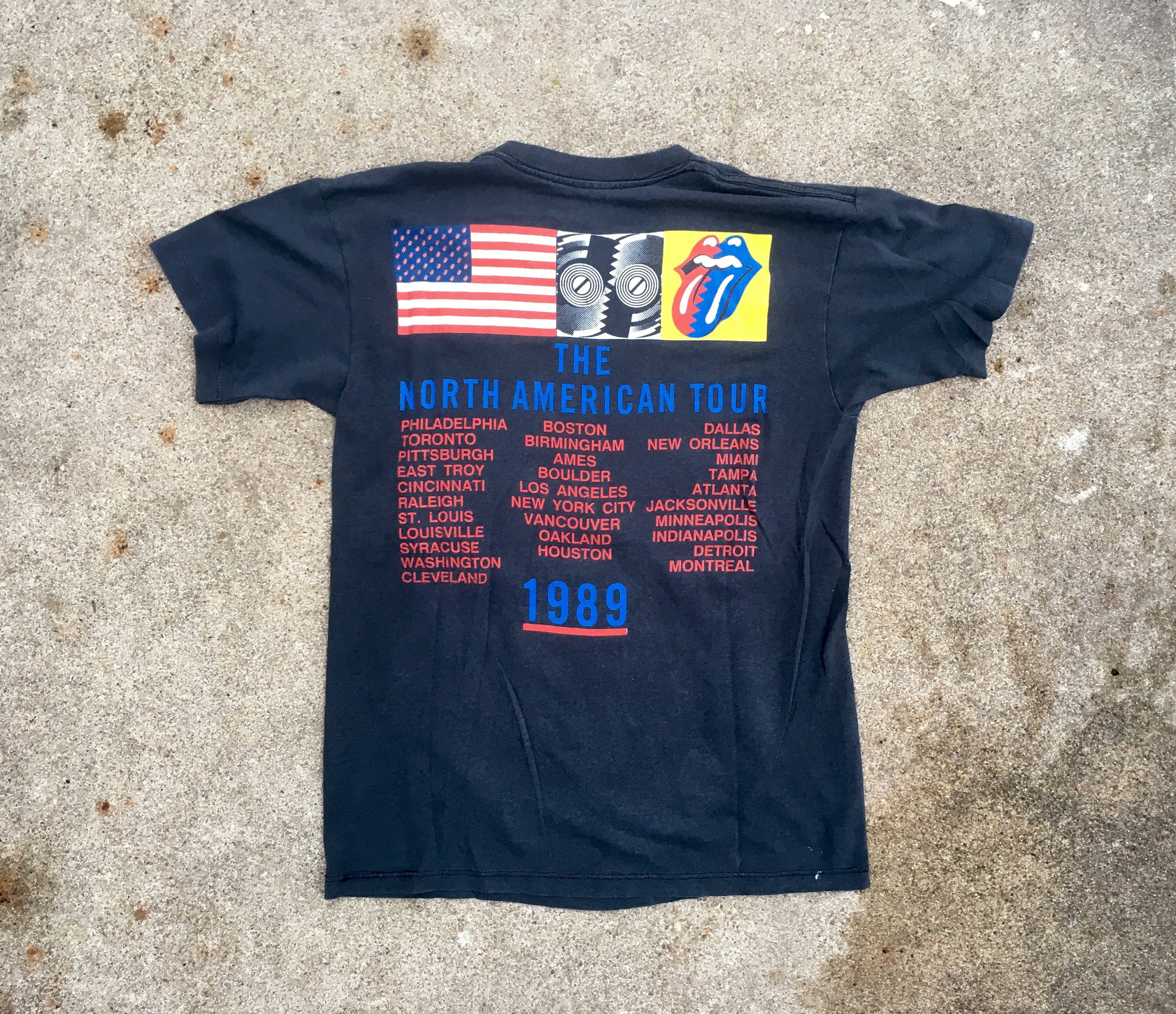 Vintage 1980s ROLLING STONES Steel Wheels 1989 North Vintage 1980s ROLLING STONES Steel Wheels 1989 North