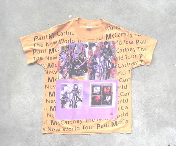 Vintage 1990s PAUL MCCARTNEY New World Tour 1993 All Over Print