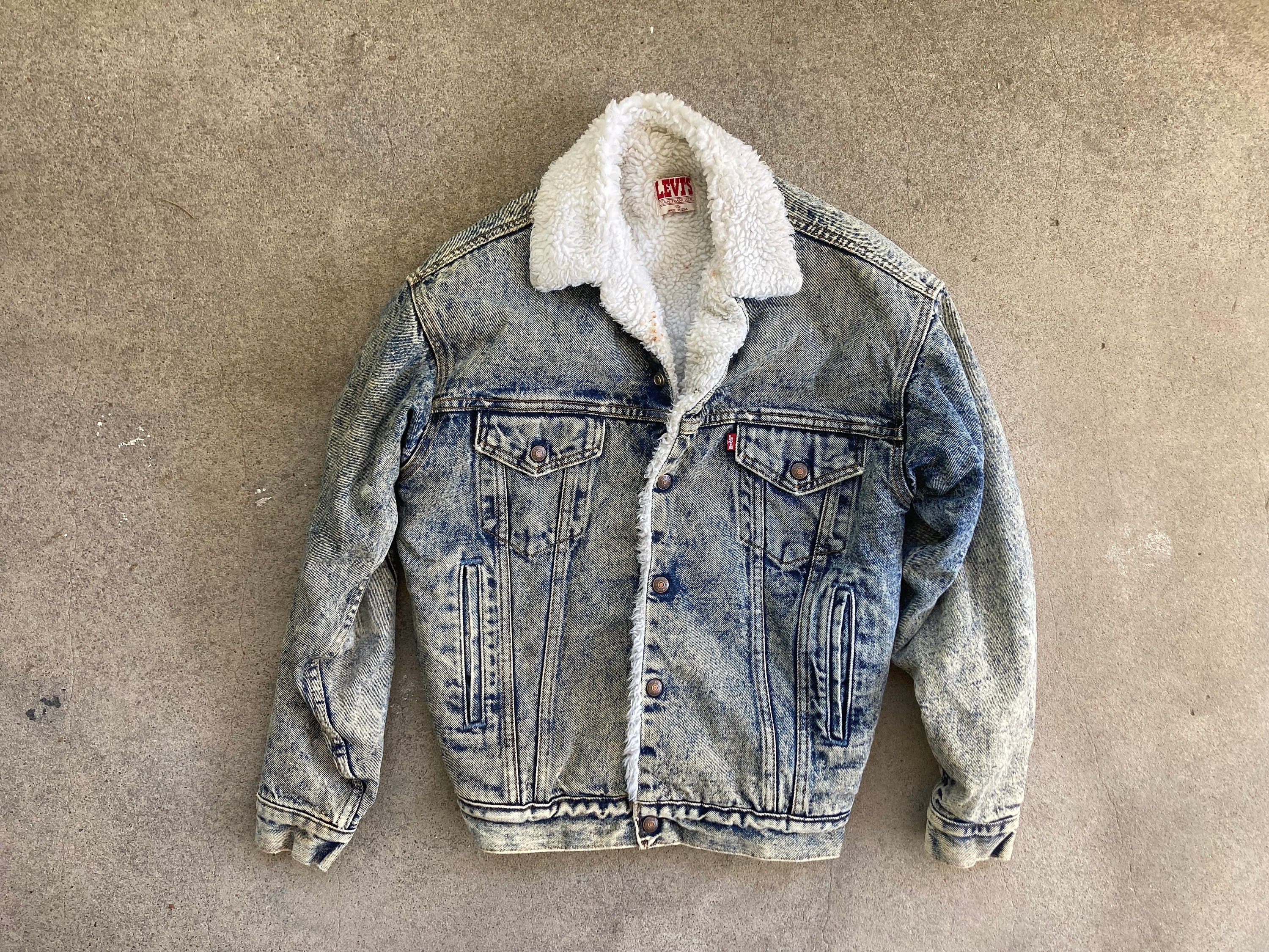 Levi's fleece denim jacket deals