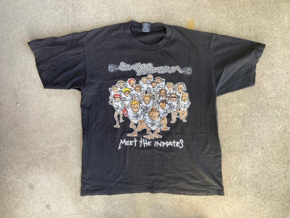 Vintage SUMMER SANITARIUM 2000 Black Cotton Crewneck T-SHIRT