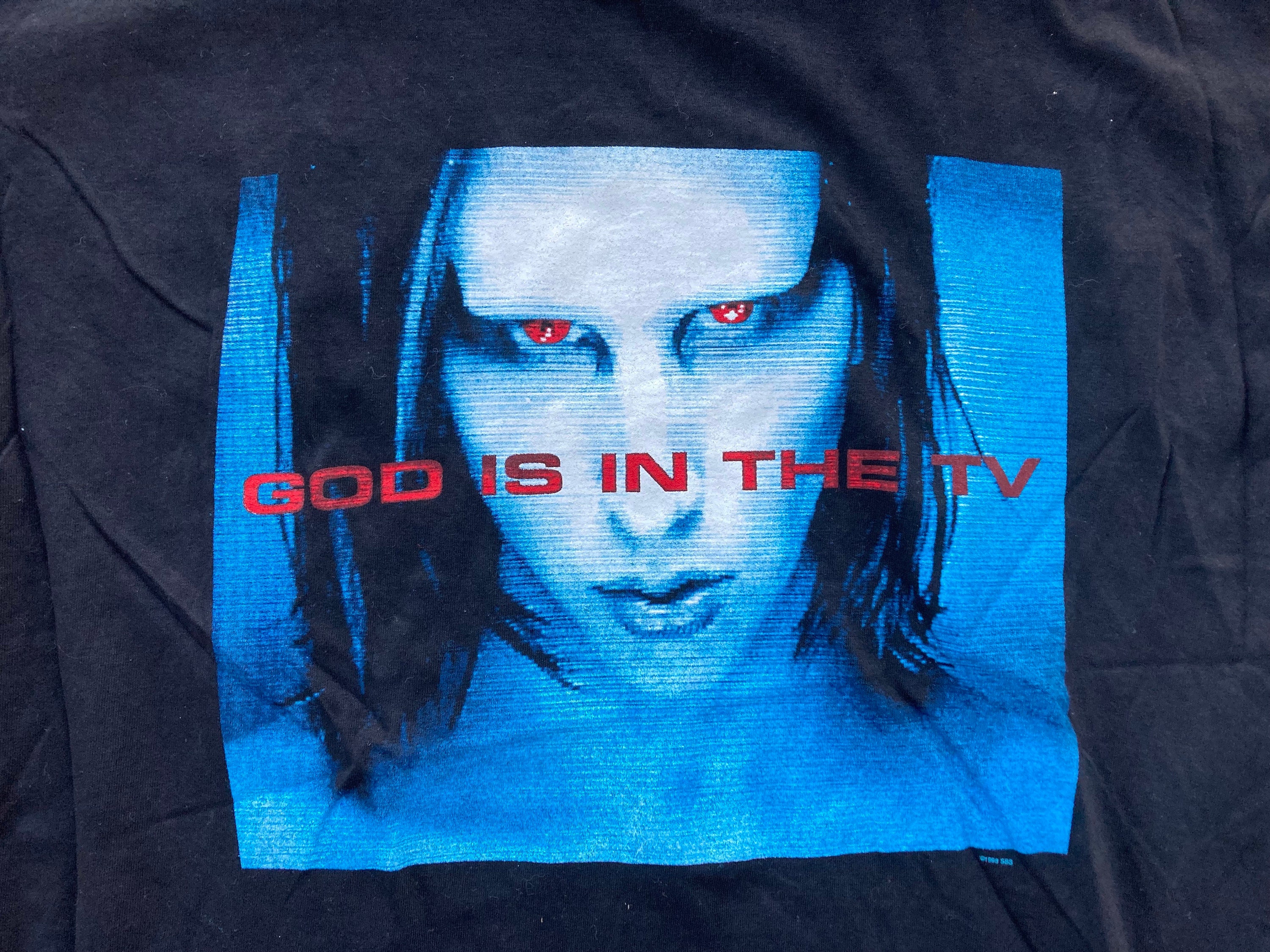 Vintage 1990s MARILYN MANSON God is in the TV Black Concert Vintage 1990s MARILYN MANSON God is in the TV Black Concert