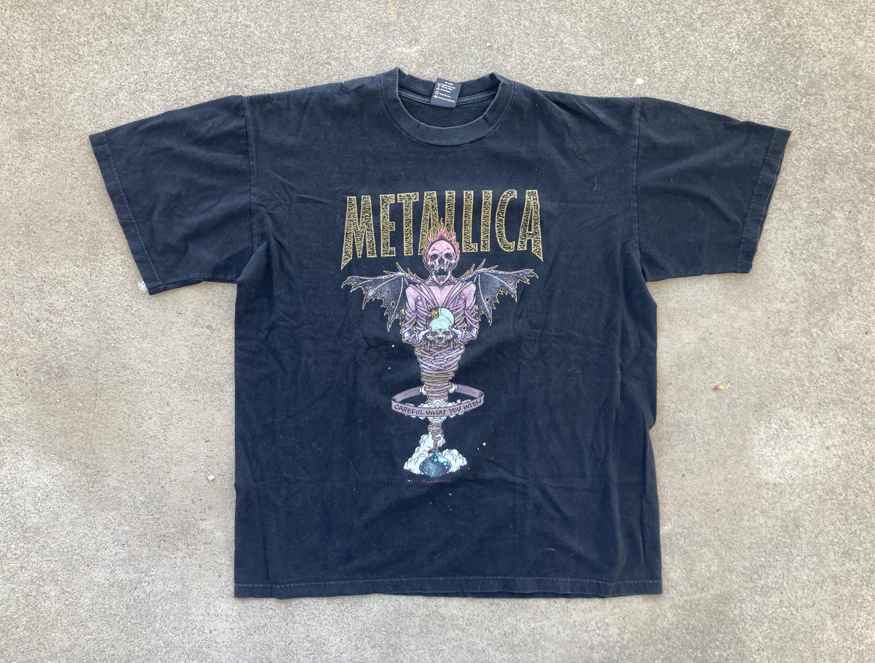Vintage 1990s METALLICA King Nothing 1996 Black Concert Tour T 