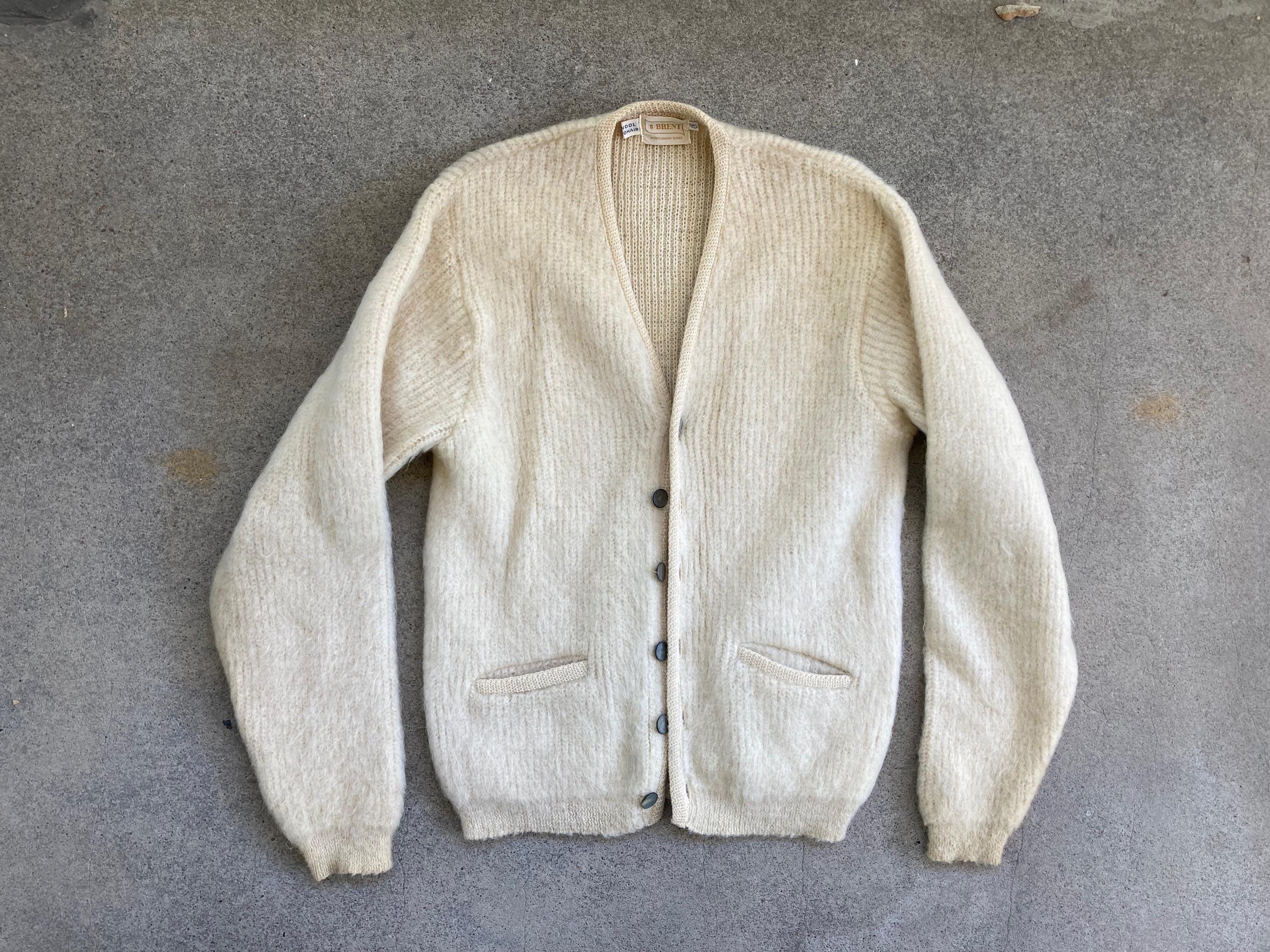 Vintage 60s Mohair Cardigan - Etsy Vintage 60s Mohair Cardigan - Etsy