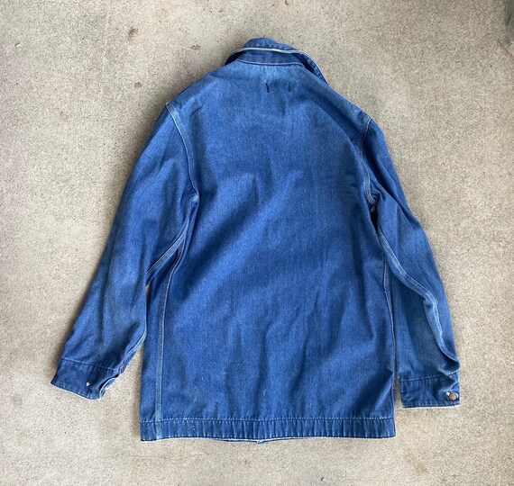 Vintage 1980s Mens Penneys BIG MAC Denim Chore JACKET Coat