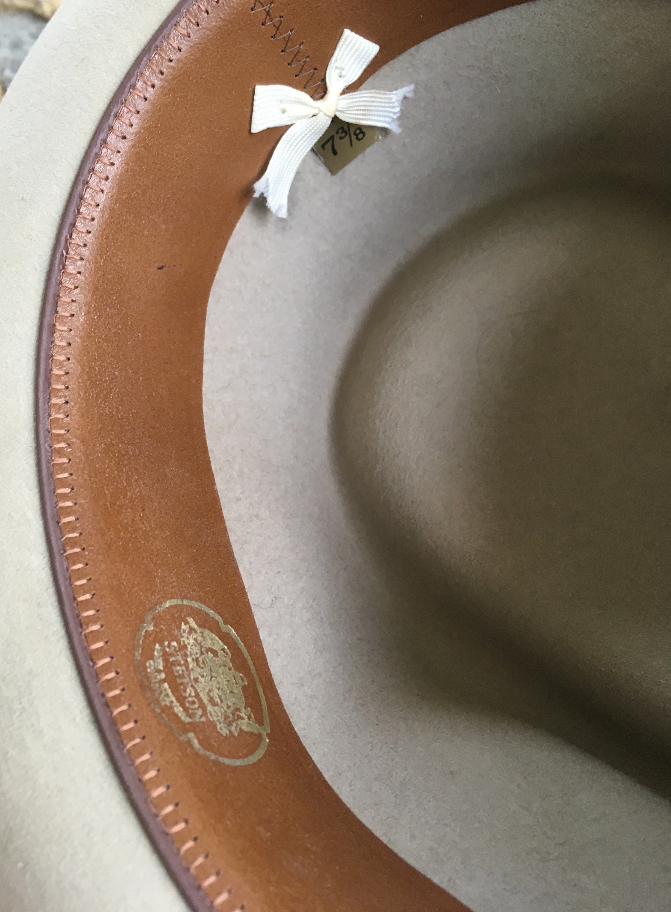 Vintage STETSON Moose River LL Bean Tan Silverbelly Tan Fur Felt