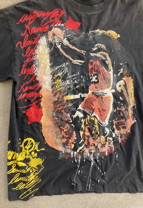 Vintage Kama MICHAEL JORDAN Black Cotton T-SHIRT Size Extra Large