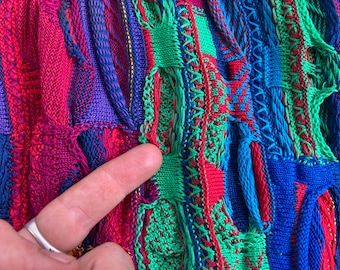 トップス archive COOGI 3D Crazy Patterned Knit Vintage 1990s