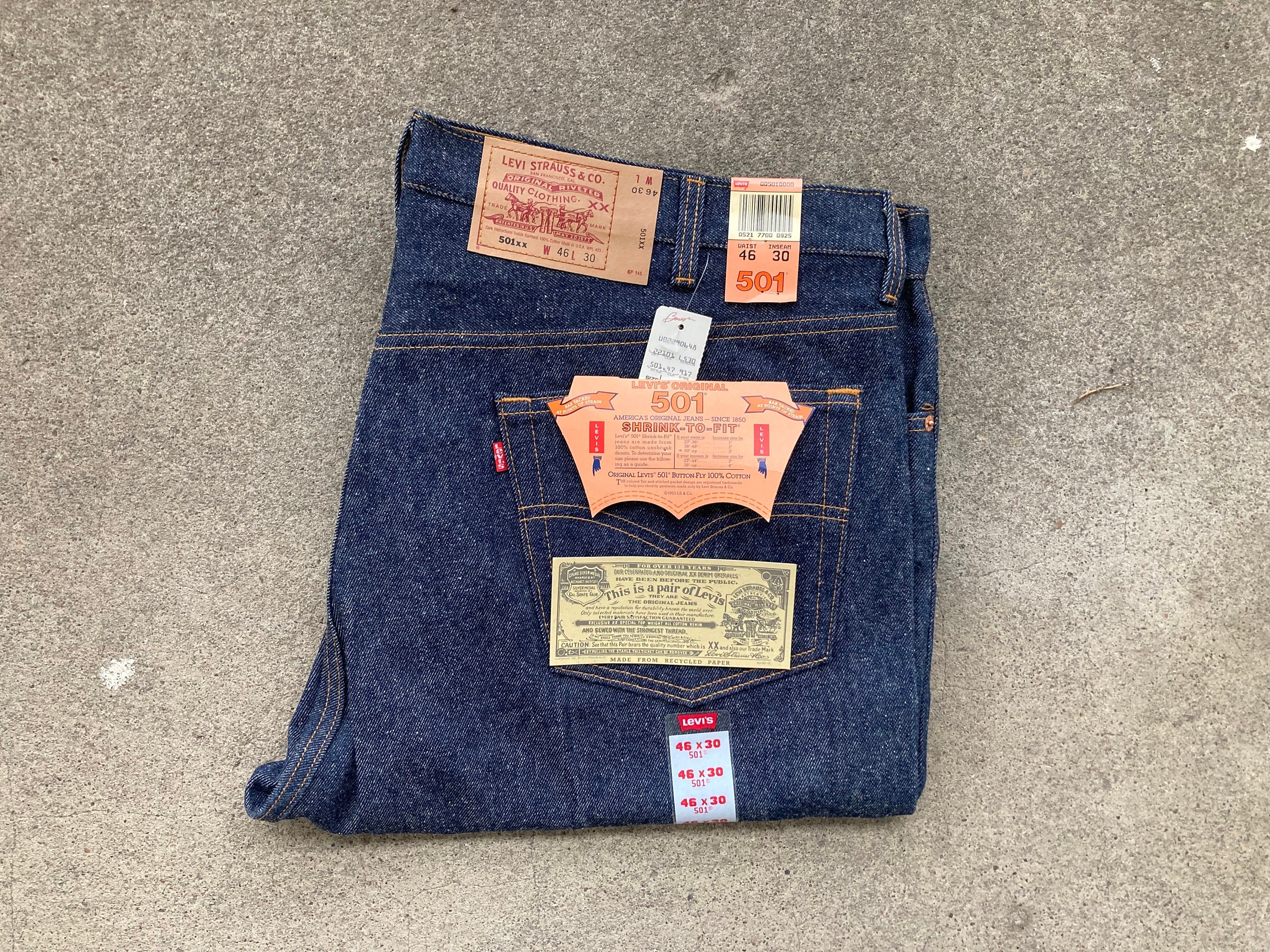 30 X 31 Vintage Levis LVC 501XX Selvedge Denim Jeans Big E -  Israel