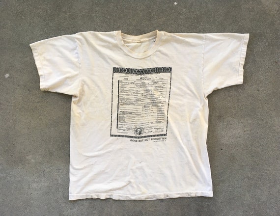 Vintage 1990s NIRVANA Kurt Cobain Death Certificate D… - Gem