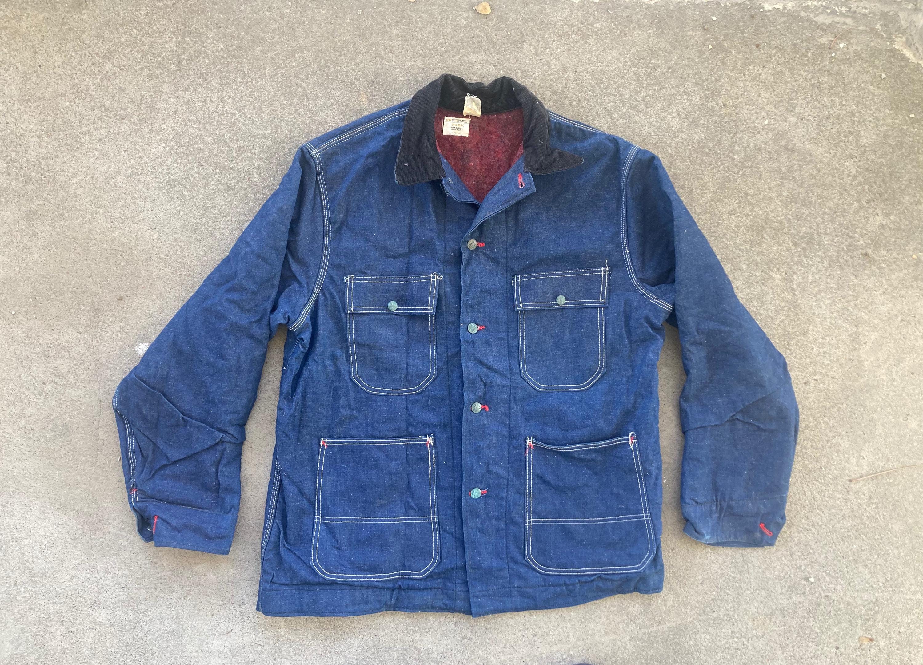 Vintage 1960s Mens Penneys BIG MAC Chore JACKET Coat Size Medium