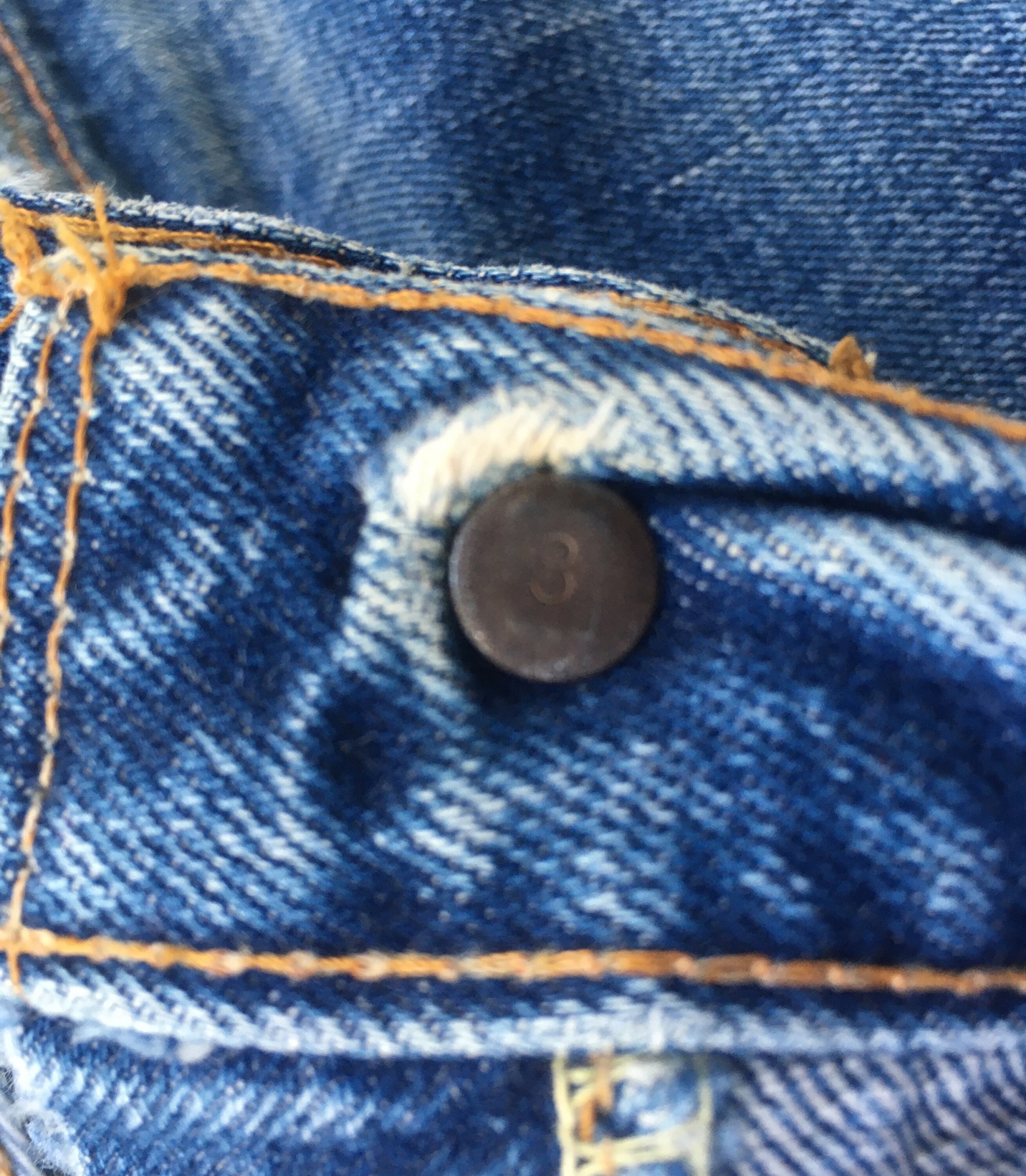 Vintage 1960s Levis 501 BIG E 8 Button Indigo Denim - Etsy