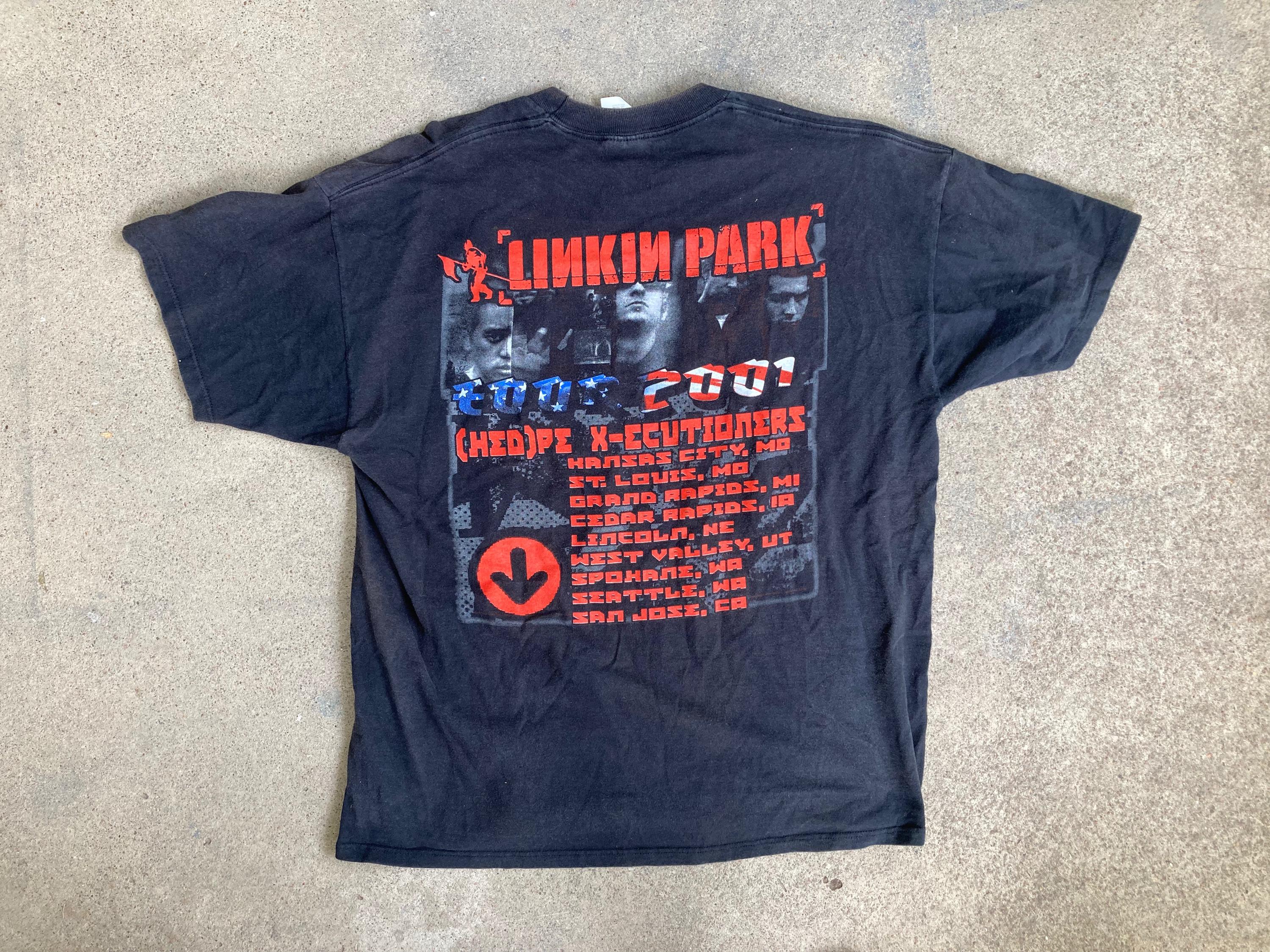 Vintage LINKIN PARK Hybrid Theory 2001 Tour T-SHIRT Size Extra Vintage LINKIN PARK Hybrid Theory 2001 Tour T-SHIRT Size Extra