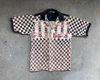 Small, Vintage 1950s Penneys Towncraft Corduroy Shirt, Brown