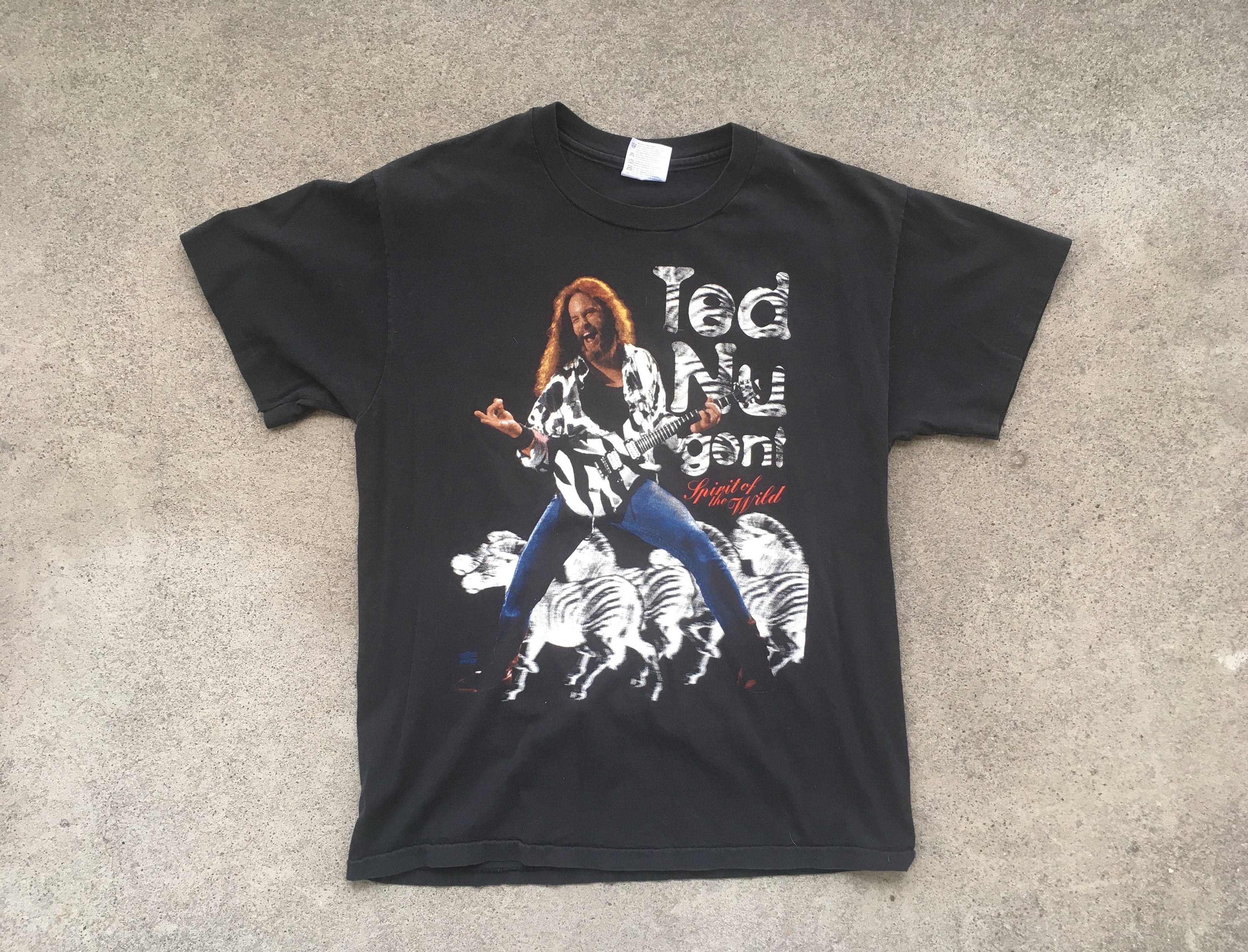 Vintage 1990s TED NUGENT Spirit of the Wild Virtual Attitude Black
