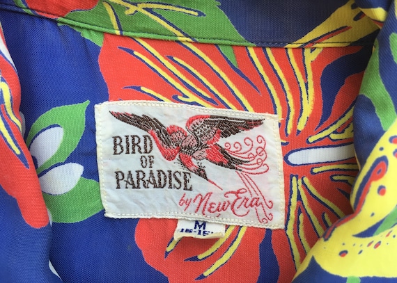Vintage 1940s NEW ERA Bird Of Paradise Crepe Rayo… - image 3