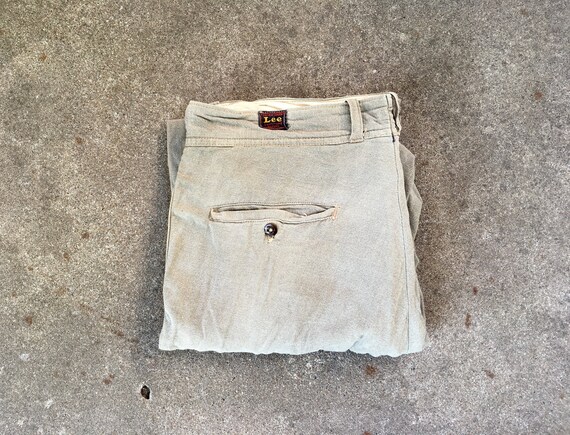 Vintage 1940s LEE Light Charcoal Grey 