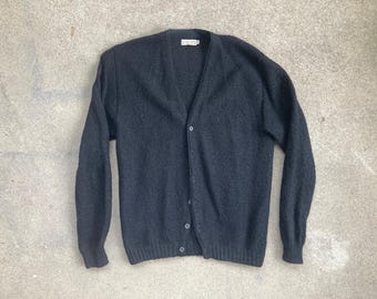 Vintage 60s Mohair Cardigan Jantzen Kurt Cobain Fuzzy Shag Grunge