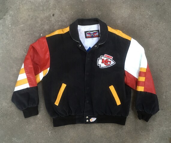 Vintage 1990s JEFF HAMILTON Kansas City Chiefs NFL Color Block | Etsy