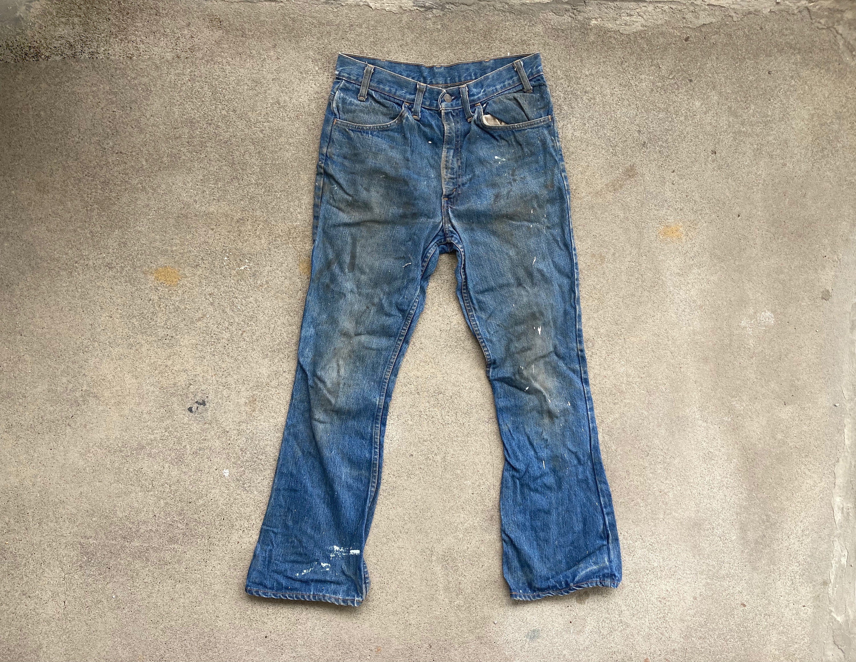 Vintage 1970s LEVIS 646 Dark Denim Hippie Flare Bell Bottom Vintage 1970s LEVIS 646 Dark Denim Hippie Flare Bell Bottom