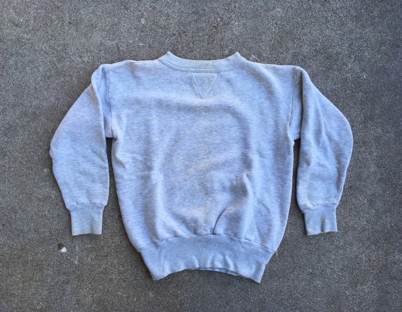 Vintage 1960s SINGLE V Distressed Heather Grey Cot