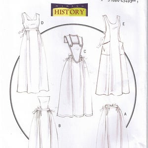 Vintage Historical Early 1900s 20th Century Bib Half Aprons Victorian Butterick Making History 5509 Sewing Pattern Sz S M L 8 10 12 14 16 18