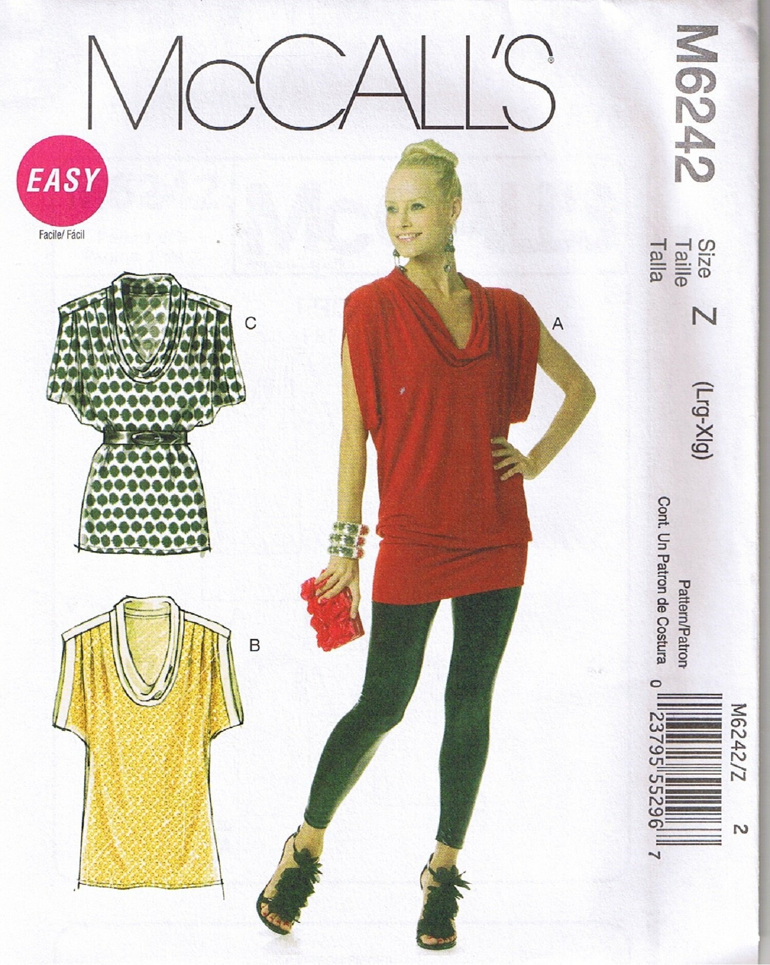 Patrón de costura de Lycra Talla 6/8 o 10/12 Hecho En Tarjeta Con Dibujo-opción de 7 Patrón de costura de Lycra Talla 6/8 o 10/12 Hecho En Tarjeta Con Dibujo-opción de 7