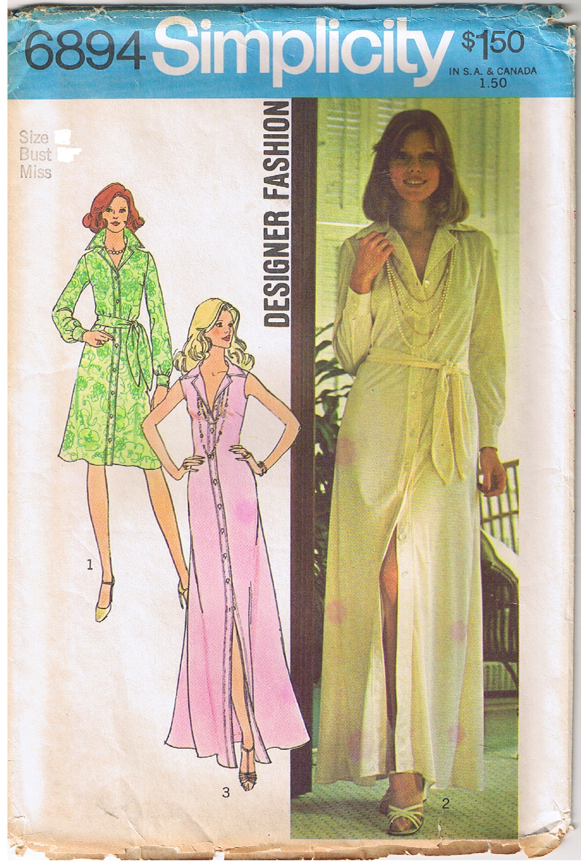 Vintage 80s Top Button Up Down Front Shirt Notched Collar Pleated Skirt Cuffed Cuff Pants Shorts McCalls 4210 Sewing Pattern Misses Size 10