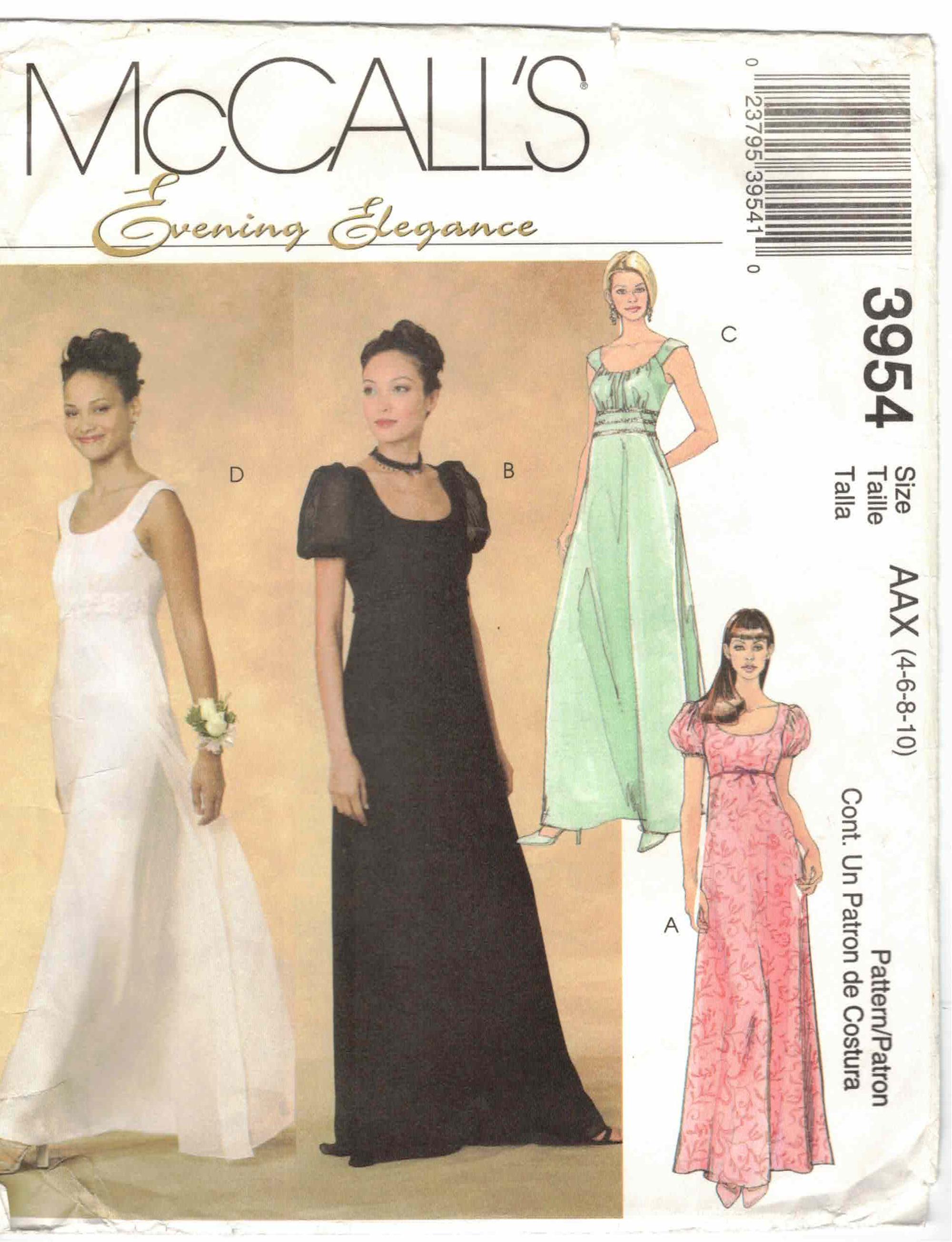 Empire Waist Dress Pattern Bridal - Etsy