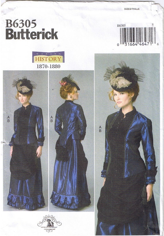 Historical Victorian Top Front Drape Skirt 2 Piece Pc Dress Etsy