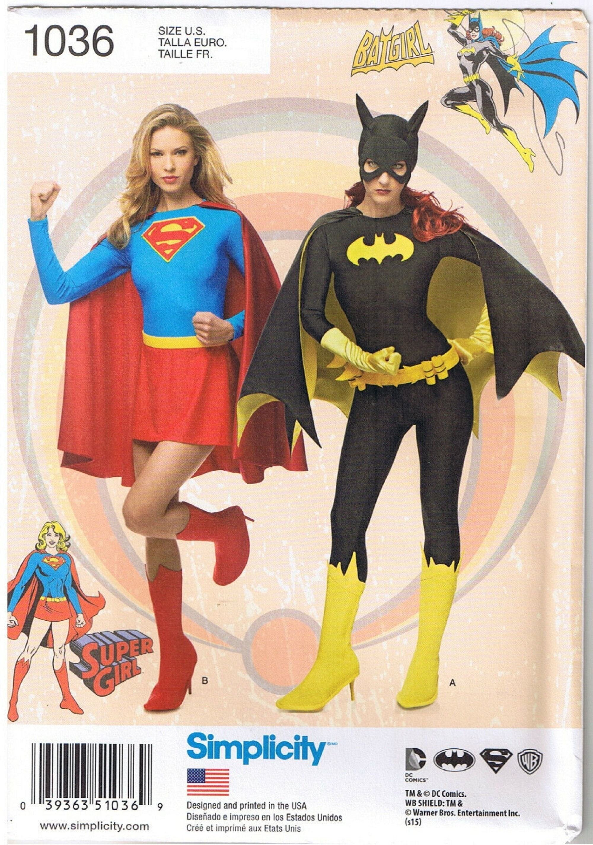 Batgirl Corset DC Comics Superhero Batman Fancy Dress Halloween