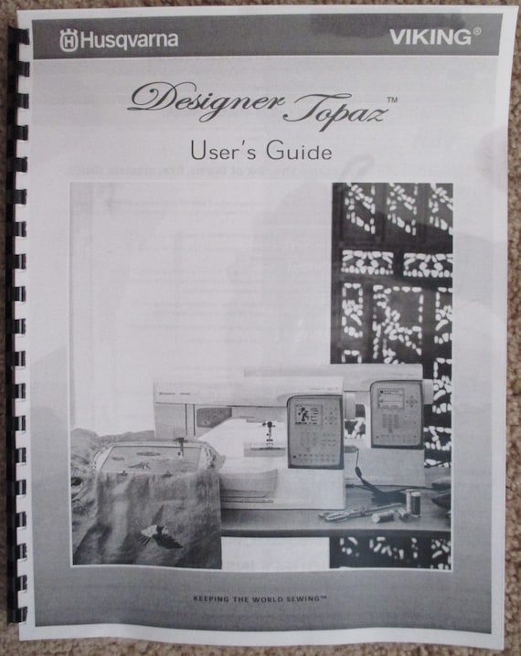 Husqvarna Viking Designer I 1 USB Owners Users Guide Instruction Manual Book