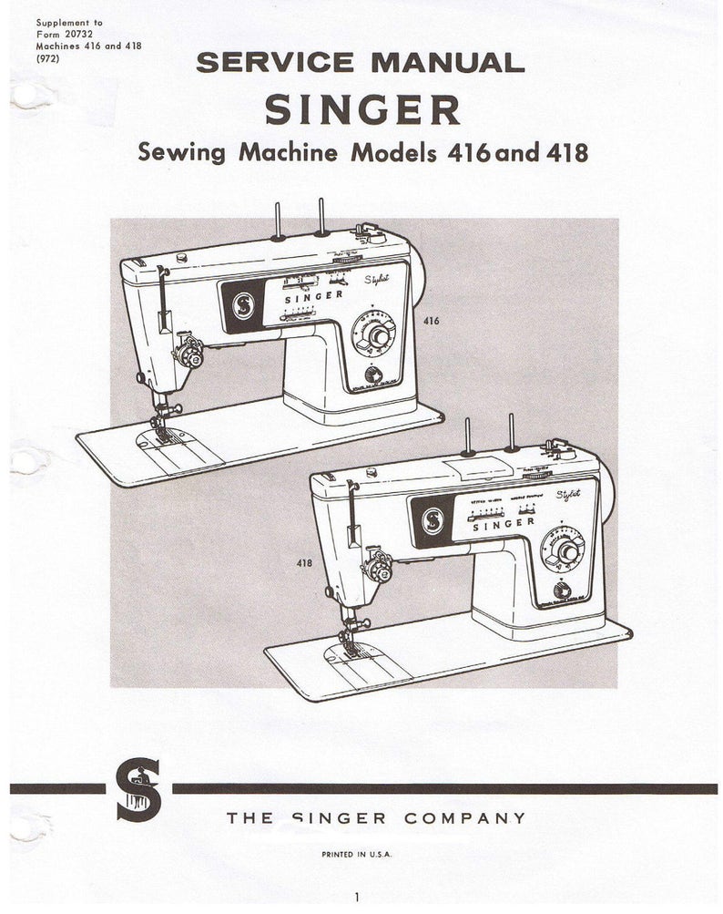 Singer Sewing Machine Repair change comin