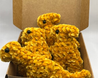 Velvet Crochet 4 count Dino Nuggets Amigurumi Stuffie Plushes