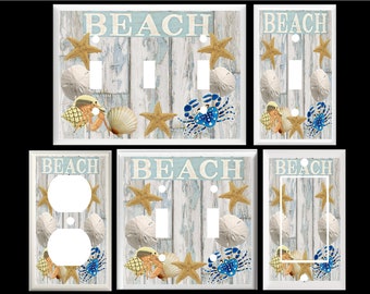 Light Switch Covers Home Decor Outlet Seashells 3 