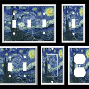 STARRY NIGHT Van Gogh  Light Switch Cover Plate  Home Decor