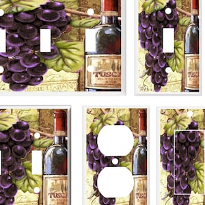WINE AND GRAPE Light Switch Cover Plates k 13 Kitchen Home Decor