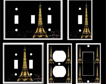 3dRose lsp_282547_6 Eiffel Tower Paris With Flowers In Vintage Style Plug Outlet Cover 3dRose lsp_282547_6 Eiffel Tower Paris With Flowers In Vintage Style Plug Outlet Cover