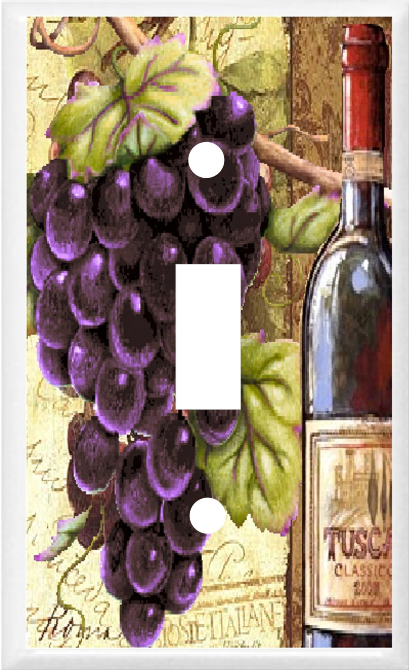 WINE AND GRAPE Light Switch Cover Plates K 13 Kitchen Home Etsy