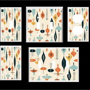 MIDCENTURY MODERN #1 Light Switch Cover Plate or Outlet   Home   Decor