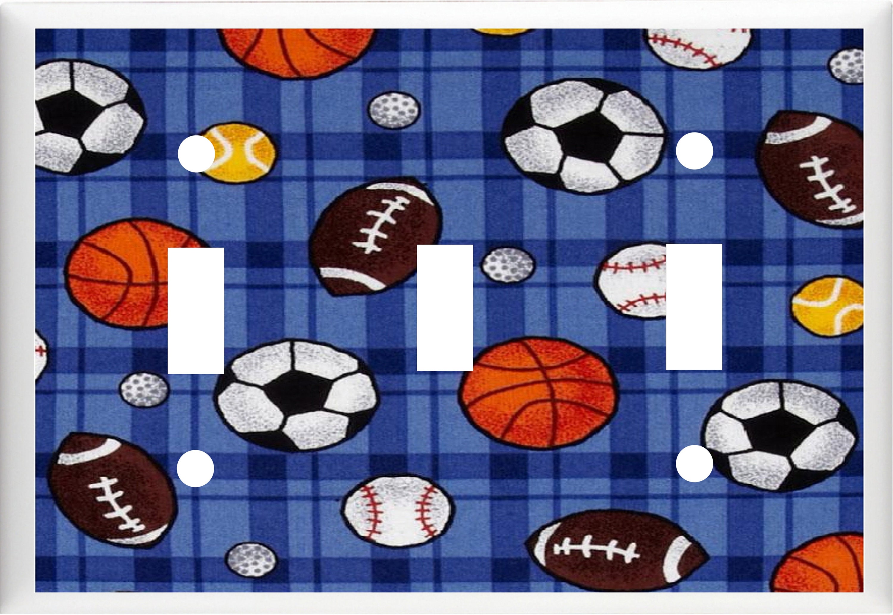 All Sports Light Switch Cover Plate or Outlet Boys Room Decor Etsy