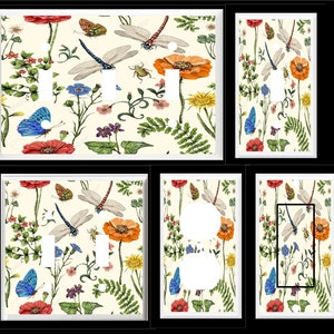 Light Switch Plate Outlet Covers 60s FLOWER POWER LOVE ~ COLORFUL Light Switch Plate Outlet Covers 60s FLOWER POWER LOVE ~ COLORFUL