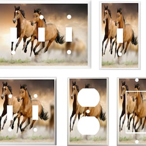 Wild Horses Running Free  Image 26  Light Switch Cover Plate or Outlet   Home Decor