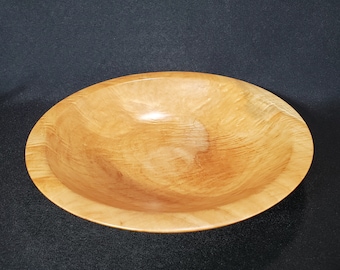 Medium Sized Bowl 3.5h x 7.5d Quilted Bowl Hand Turned Maple Bowl Hand Made Wooden Bowl