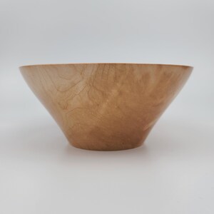 Decorative Hand Turned Medium Maple Bowl#574, Handmade Wooden Bowl, Figured Bowl, 3&quot; Tall and 7&quot; Diameter