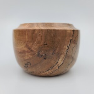 Decorative Hand Turned Small Maple Bowl #531, Handmade Wooden Bowl, Figured Bowl, Spalted Bowl, Candy Bowl, 3&quot; Tall and 4.5&quot; Diameter